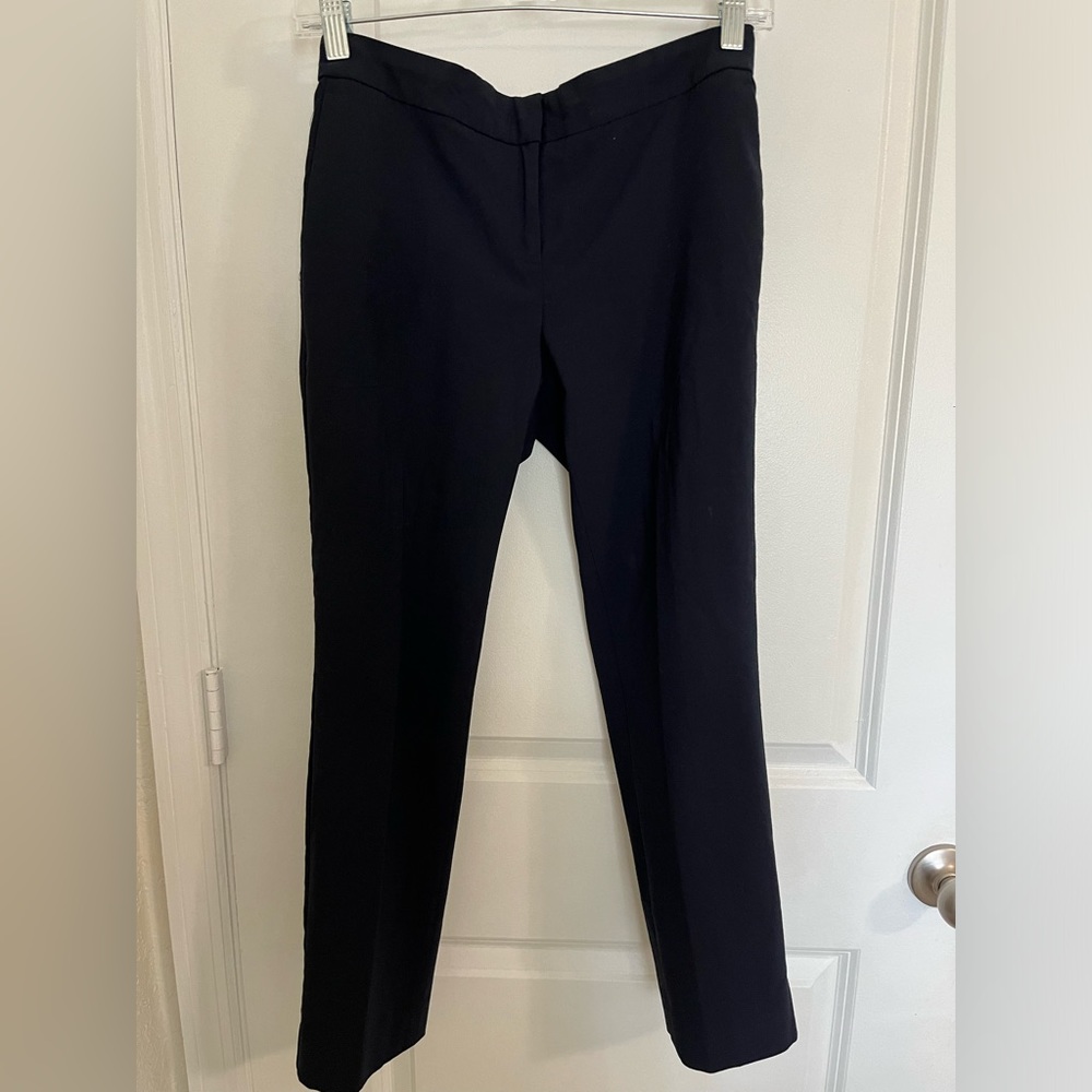 Ann Taylor 0P navy ankle length suit trousers